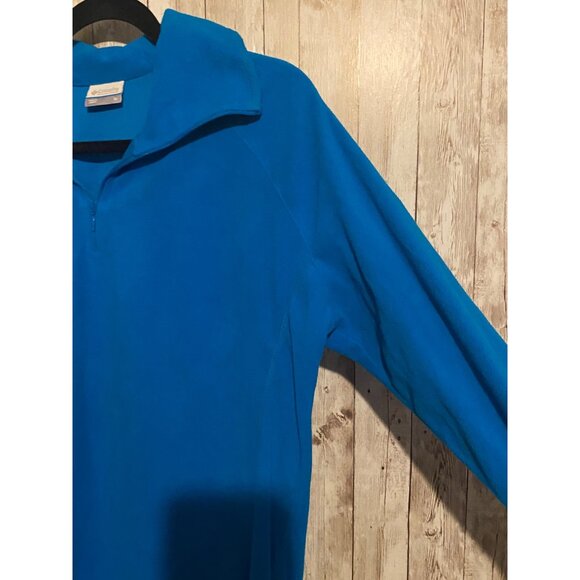 Women's 1/4 Quarter Zip Columbia Blue Fleece Pullover Size XL - Picture 4 of 10